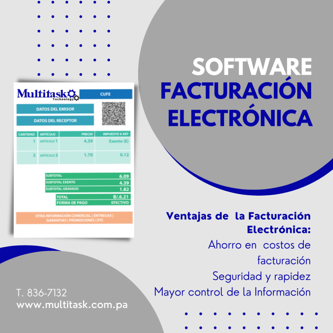 Sistema De Facturación Electrónica Panamá Multitask Technology 6303